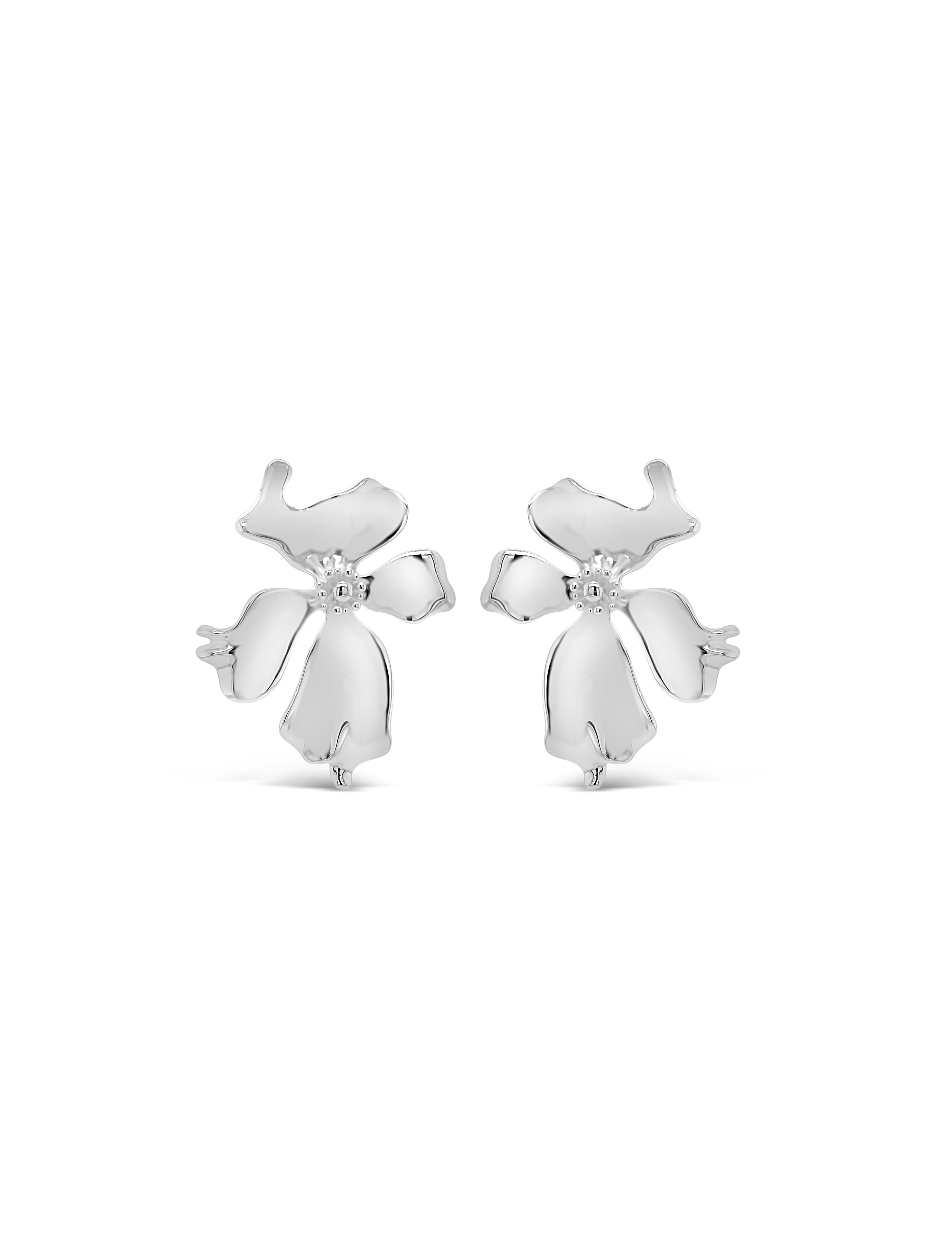 Absolute Silver Flower Earrings