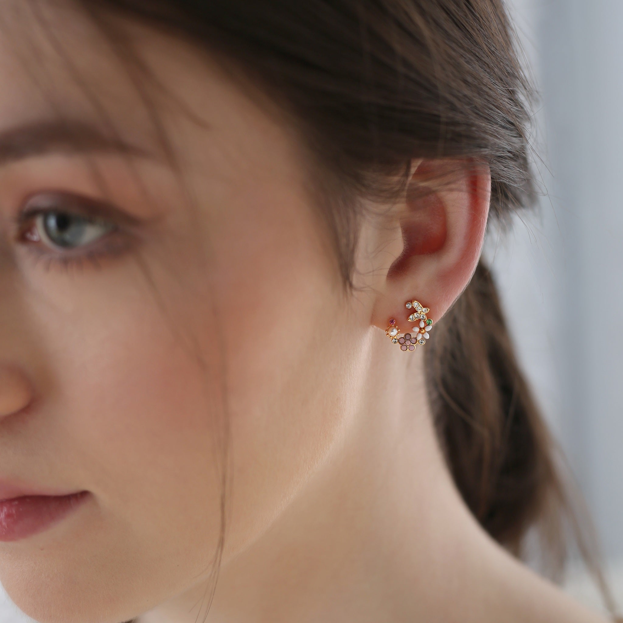 Newbridge Silver & Rose Gold Plated Tiamo Earrings