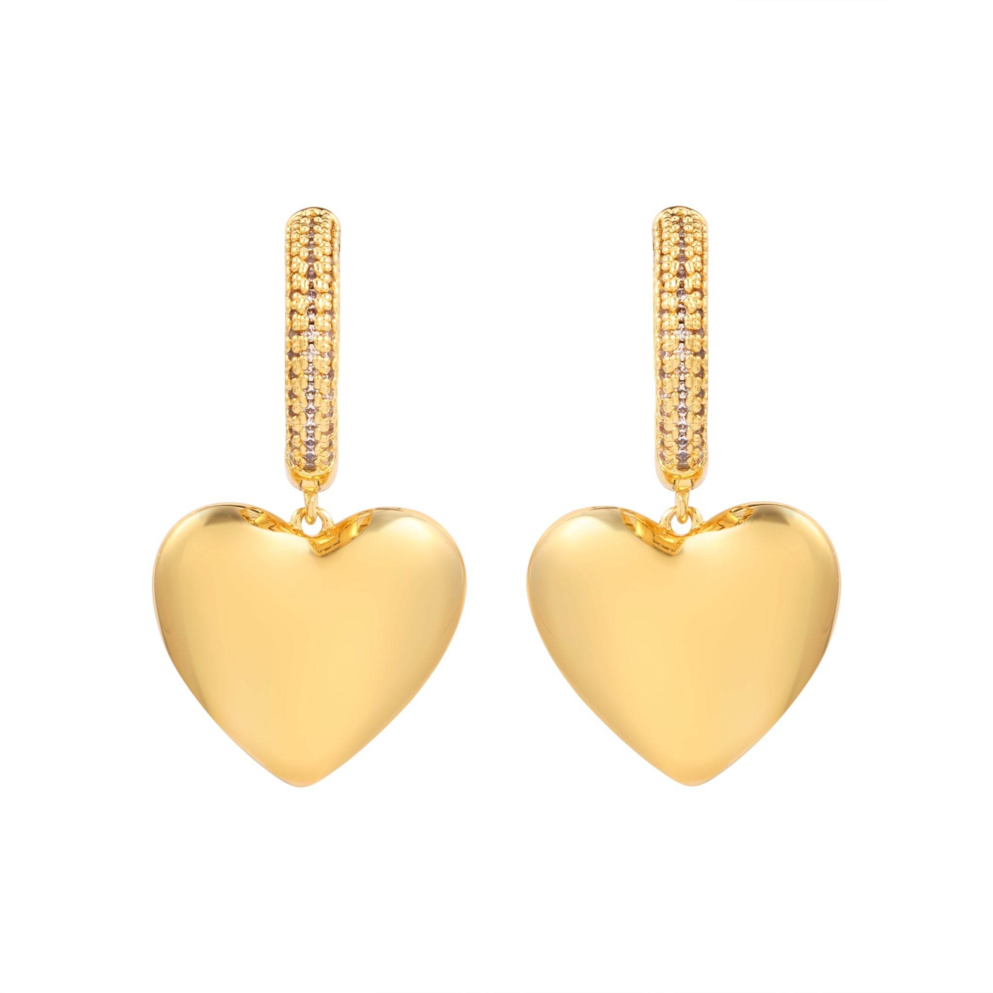 Newbridge Gold Plated Heart Earrings