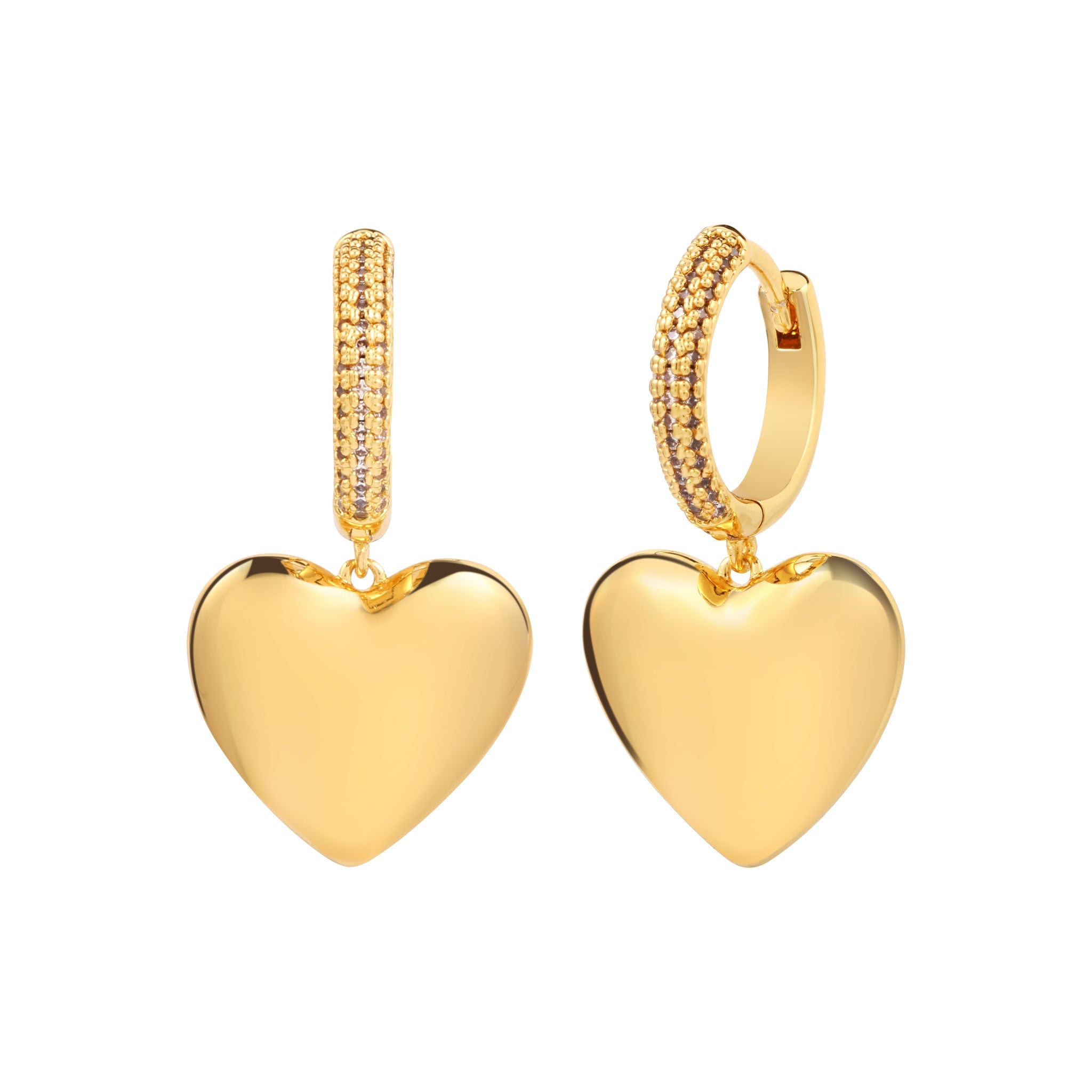 Newbridge Gold Plated Heart Earrings