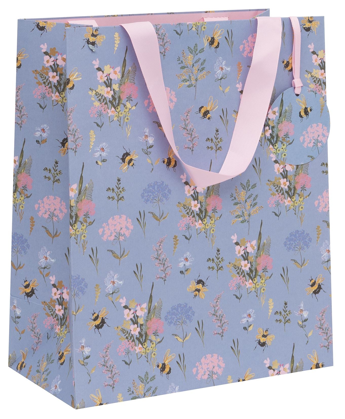 Purple Bee Large Gift Bag