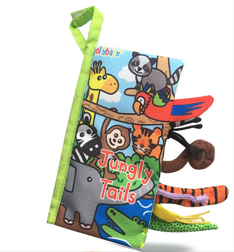 Fabric Jungly Tails Activity Book Toy