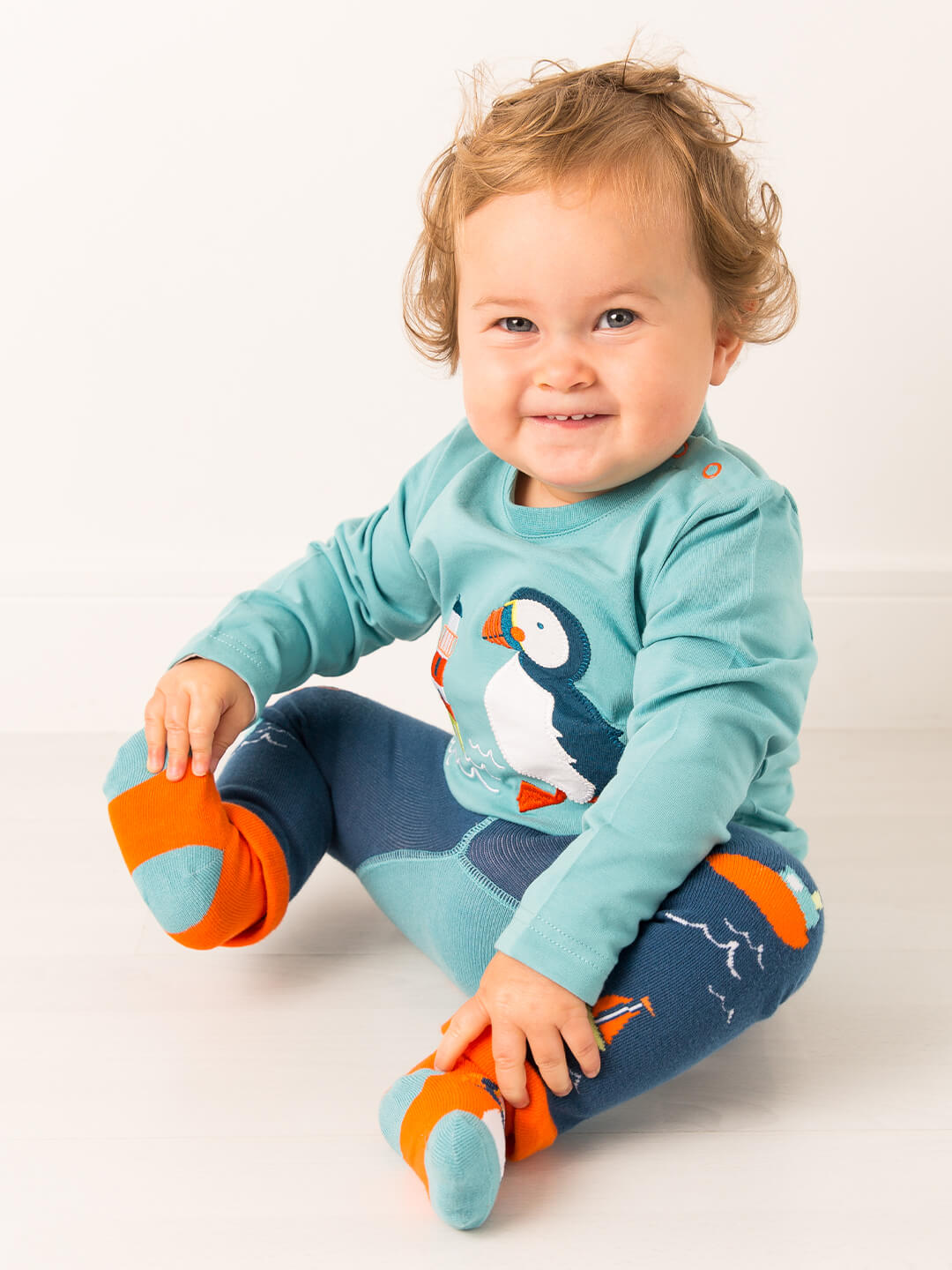 Kenzie Puffin Outfit 0-6 Months