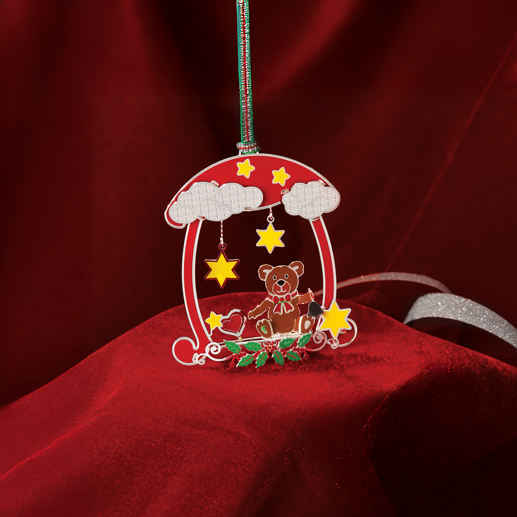 Newbridge Teddy Bear Mobile Christmas Tree Decoration