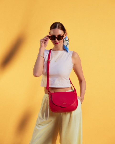 David Jones Red Crossbody
