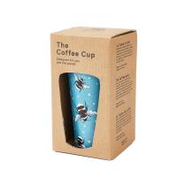 Blue Bumble Bee Thermal Coffee Cup