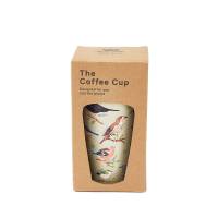 Green Wild Birds Thermal Coffee Cup