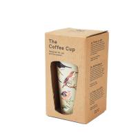 Green Wild Birds Thermal Coffee Cup