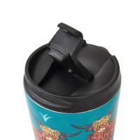 Teal Highland Cow Thermal Coffee Cup