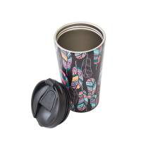 Black Feather Thermal Coffee Cup