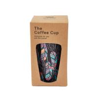 Black Feather Thermal Coffee Cup