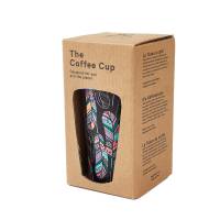 Black Feather Thermal Coffee Cup
