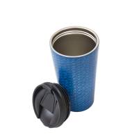 Navy Disrupted Cubes Thermal Coffee Cup