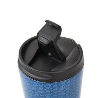 Navy Disrupted Cubes Thermal Coffee Cup