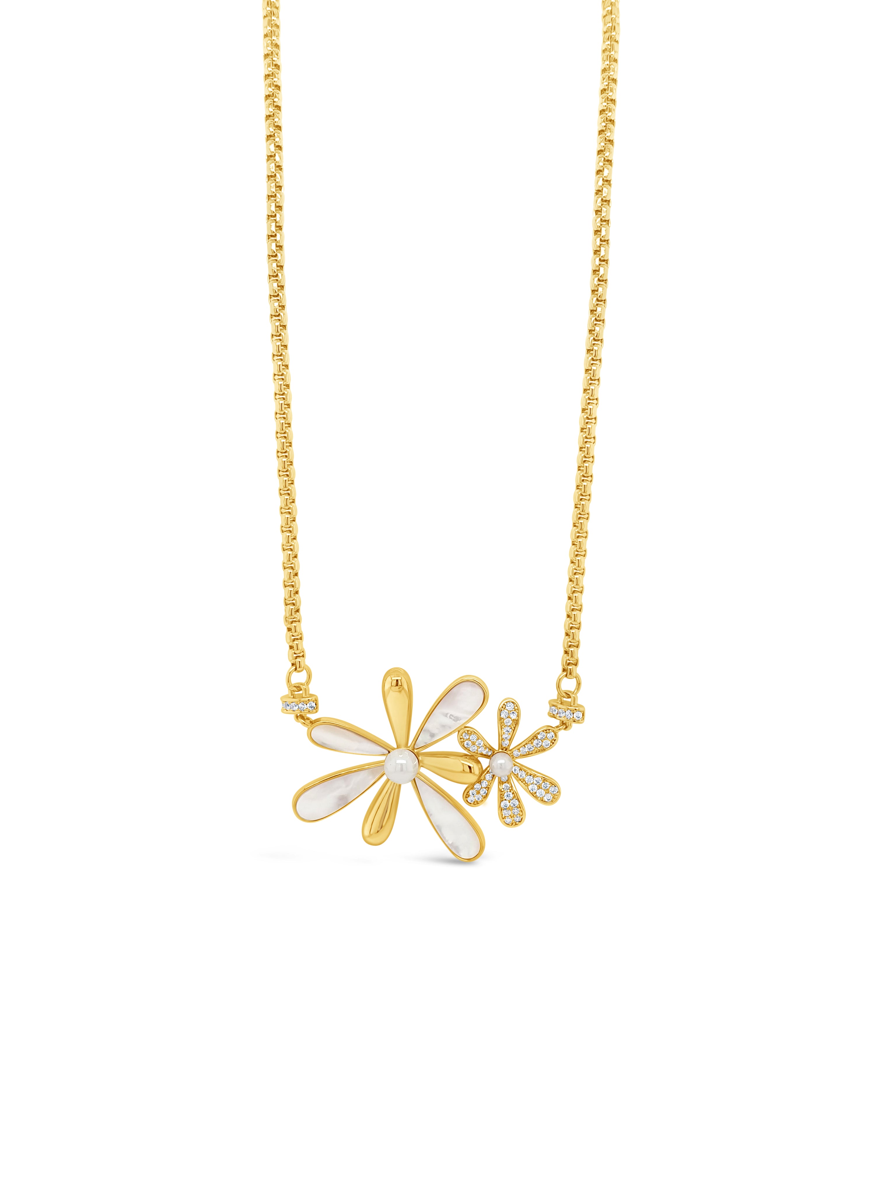 Absolute Gold Double Flower Pendant