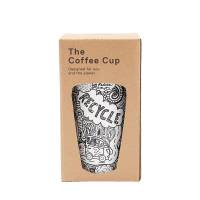 Save The Planet Thermal Coffee Cup Black and White