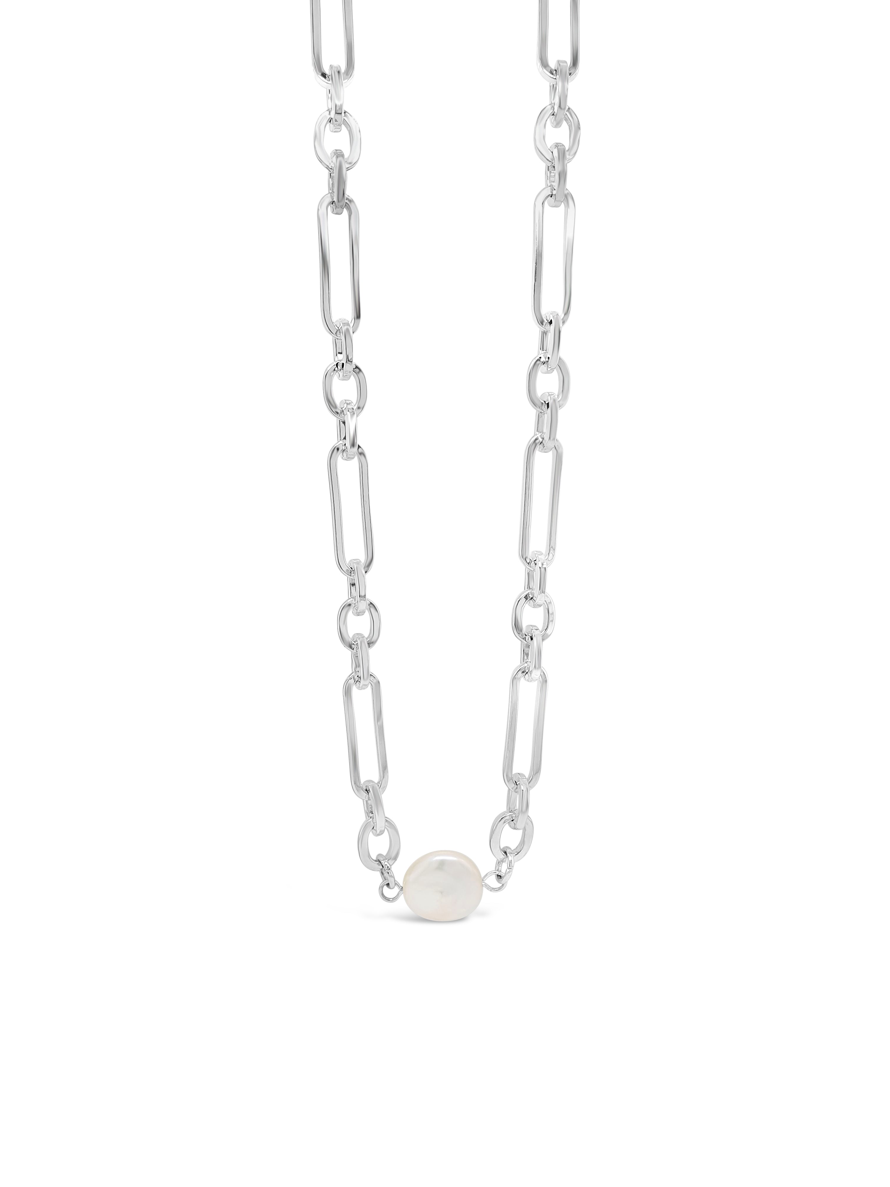 Absolute Silver Pendant with Pearl Disc