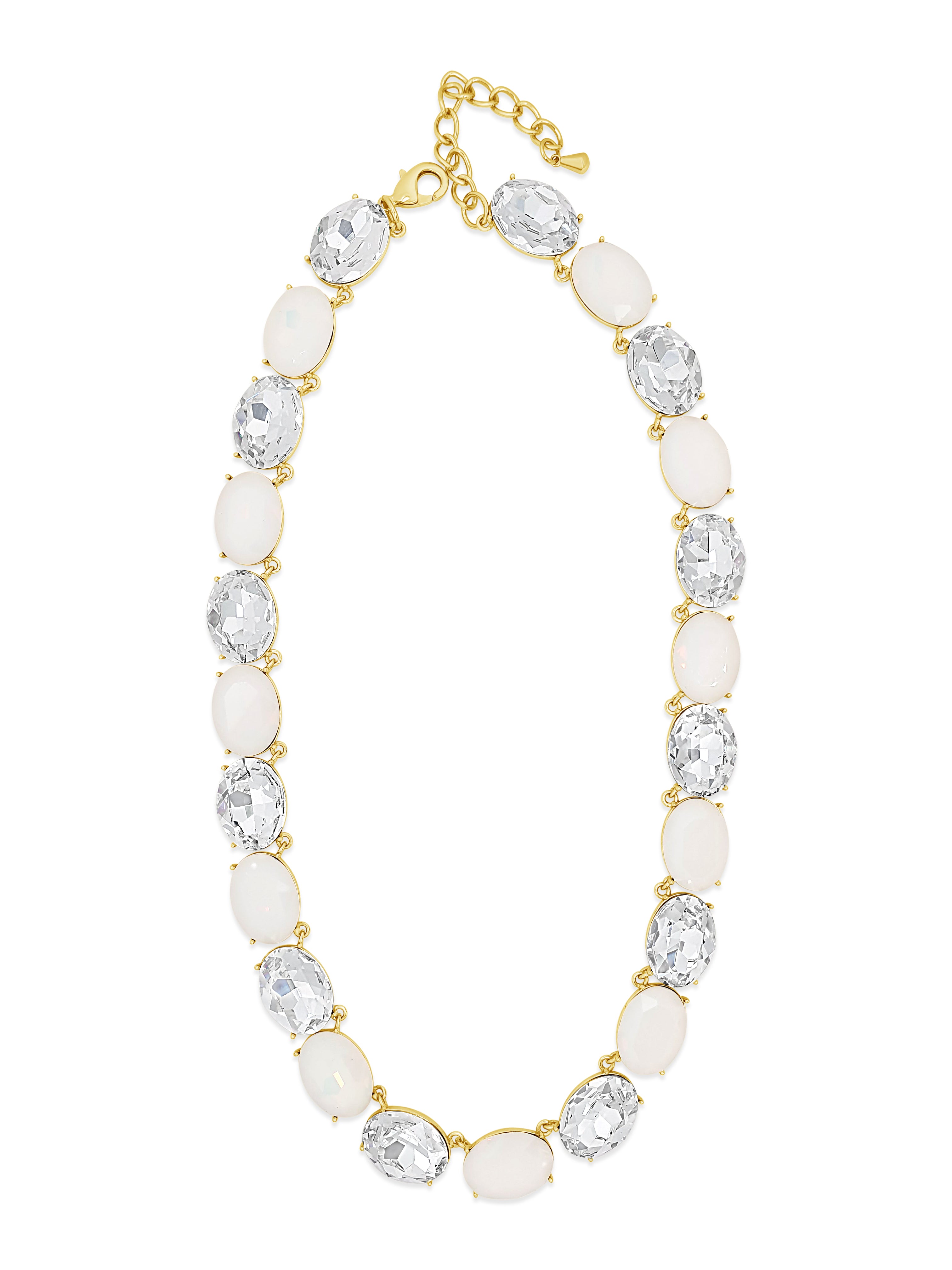 Absolute Gold Opal and Clear Stones Pendant