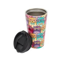 Multiple Glasses Cat Thermal Coffee Cup