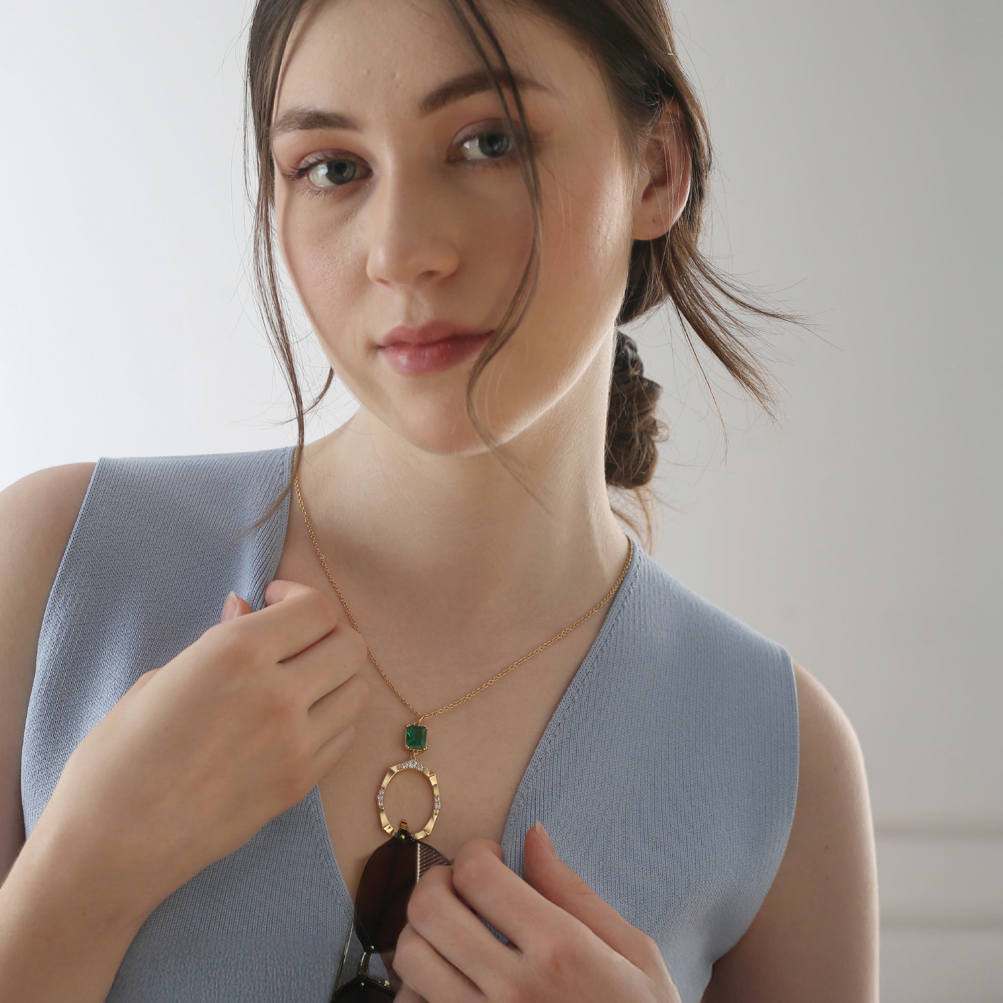 Newbridge Gold And Green Pendant