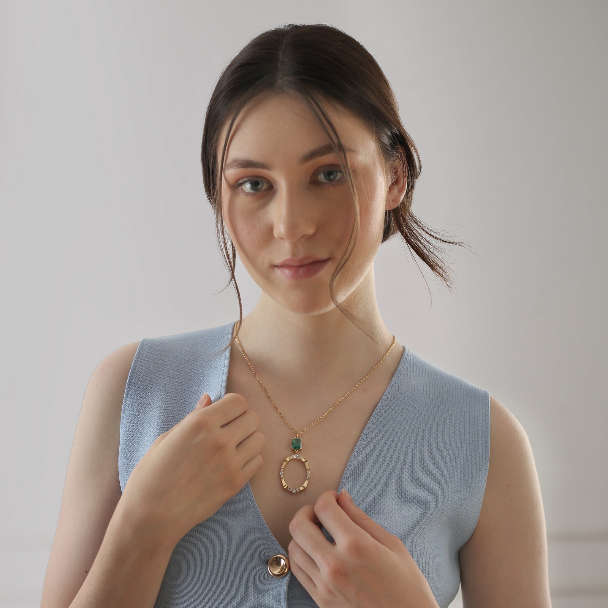 Newbridge Gold And Green Pendant
