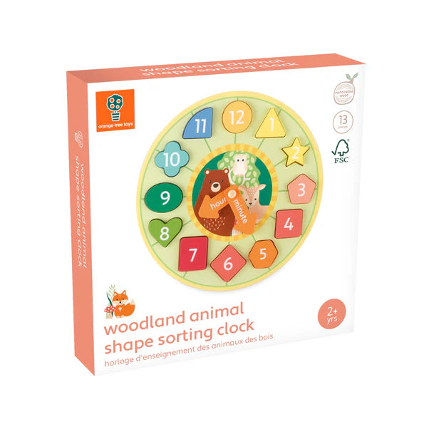 Woodland Shape Sorting Clock