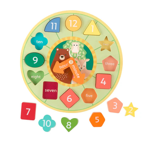 Woodland Shape Sorting Clock
