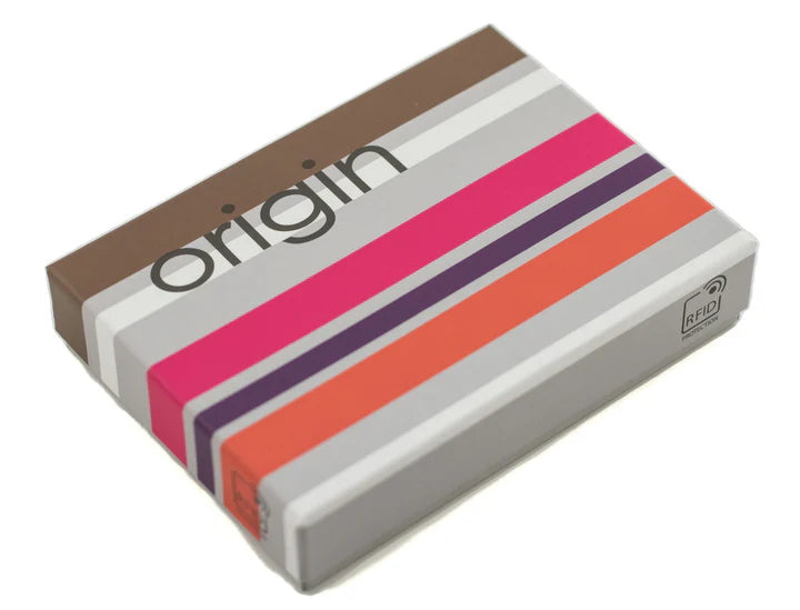 Origin Black Plain Leather Coin Purse With Front Pocket