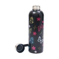 Black Monarch Butterflies Thermal Bottle
