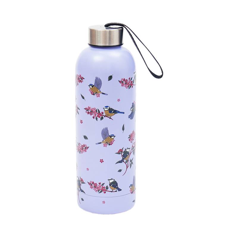Lilac Blue Tits Thermal Bottle