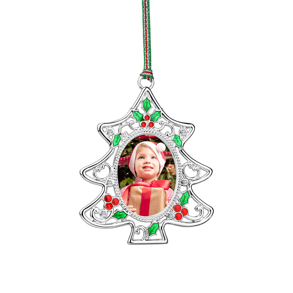 Newbridge Holly Christmas Tree Photo frame Decoration