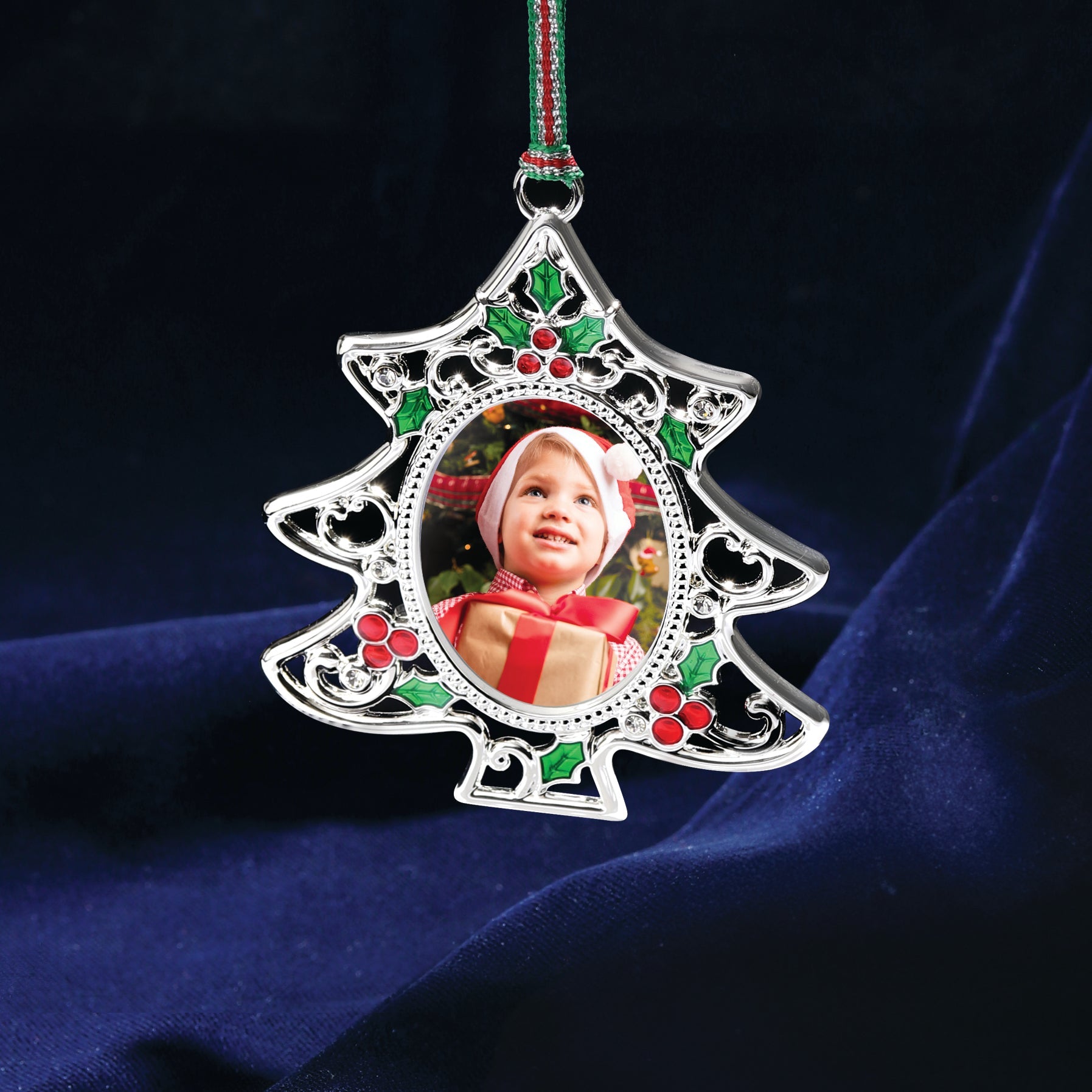 Newbridge Holly Christmas Tree Photo frame Decoration