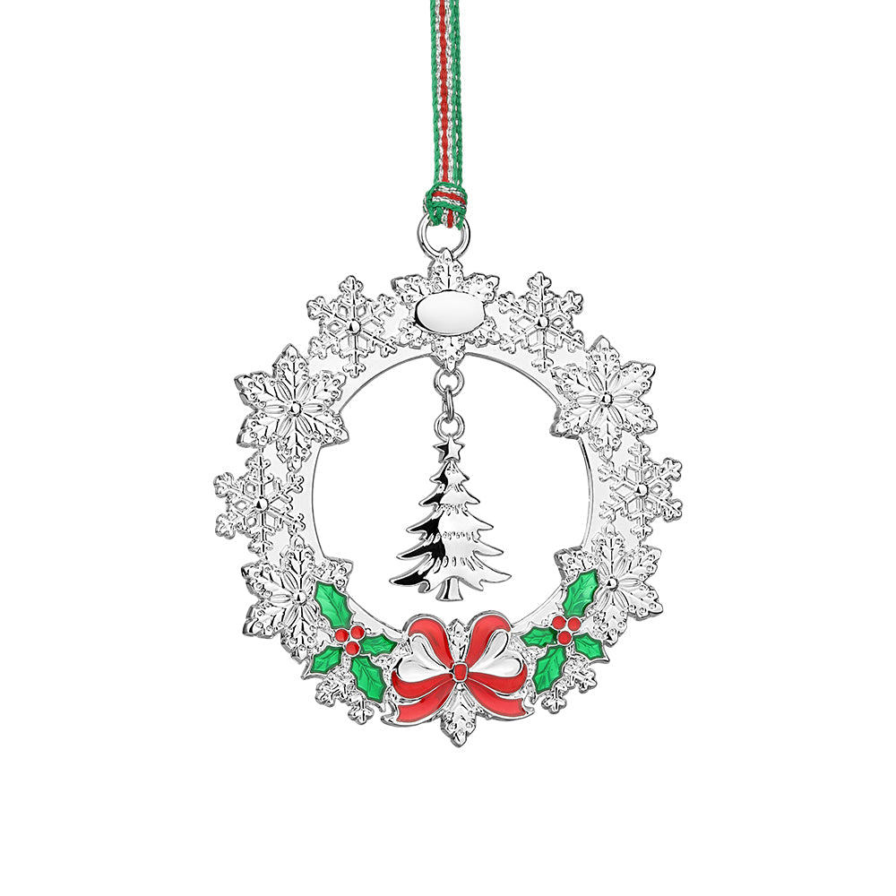 Newbridge Wreath with Christmas Tree Decoration