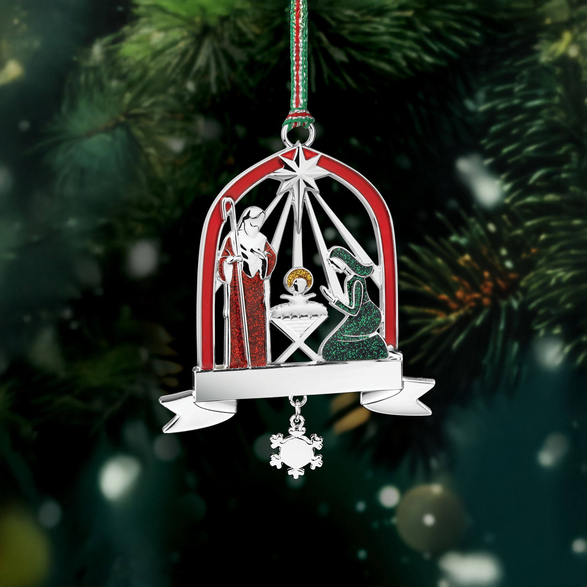 Newbridge Nativity with Star Christmas Tree Decoration