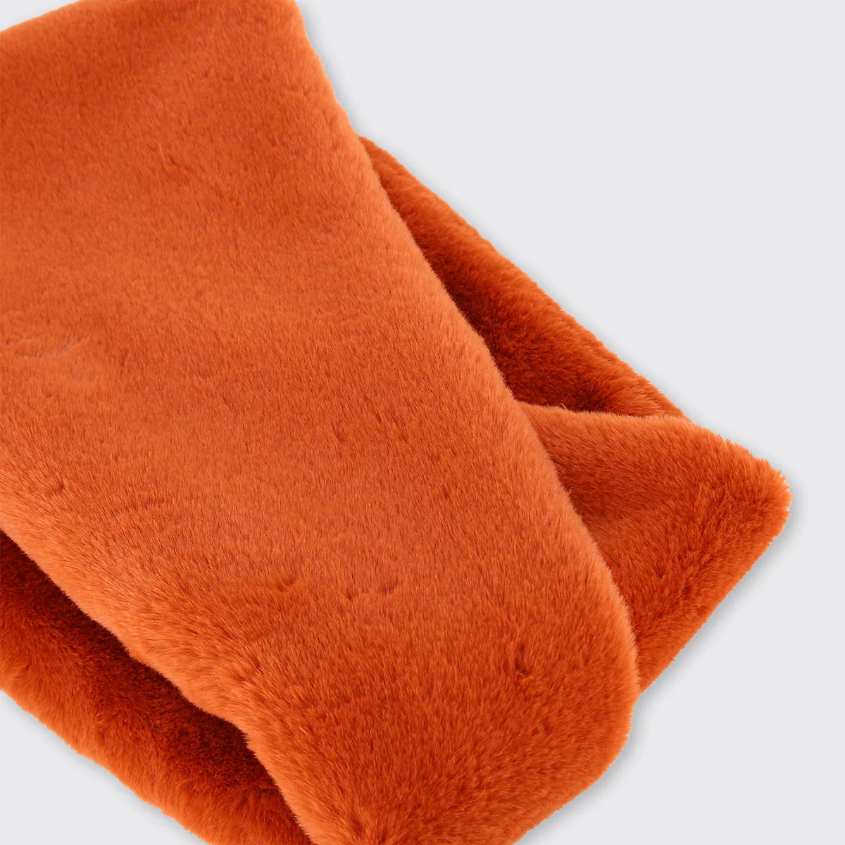 Chunky Faux Fur Snood Burnt Orange