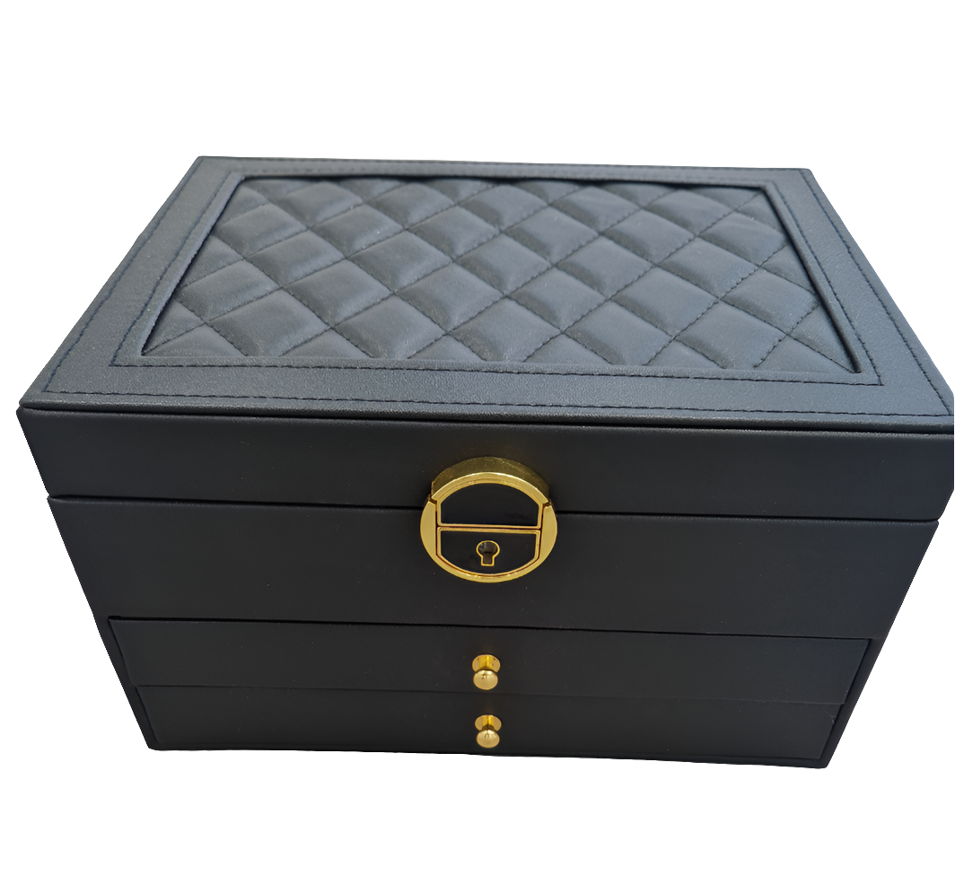 Large Black Luxury Jewellery Box