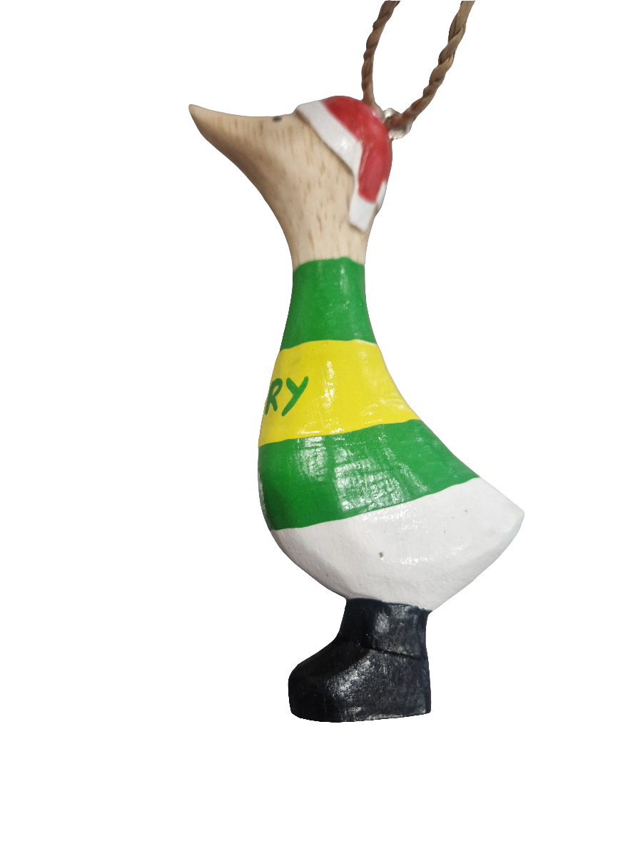 Kerry Ducks Christmas Decorations Set of 4