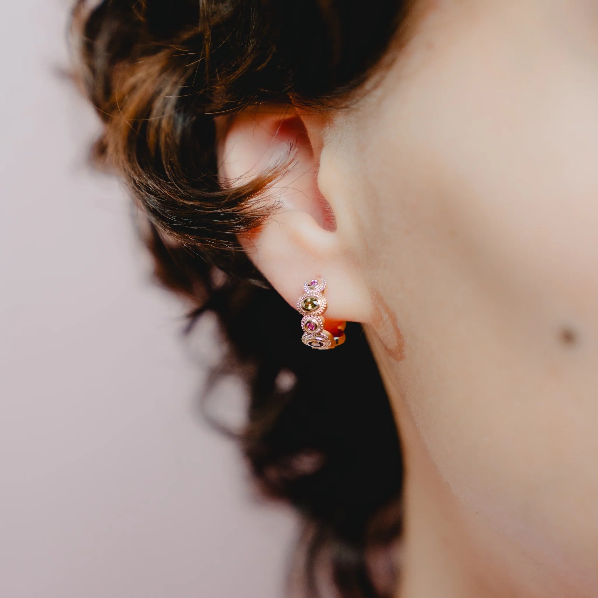 Burren Jasmine Hoop Earrings