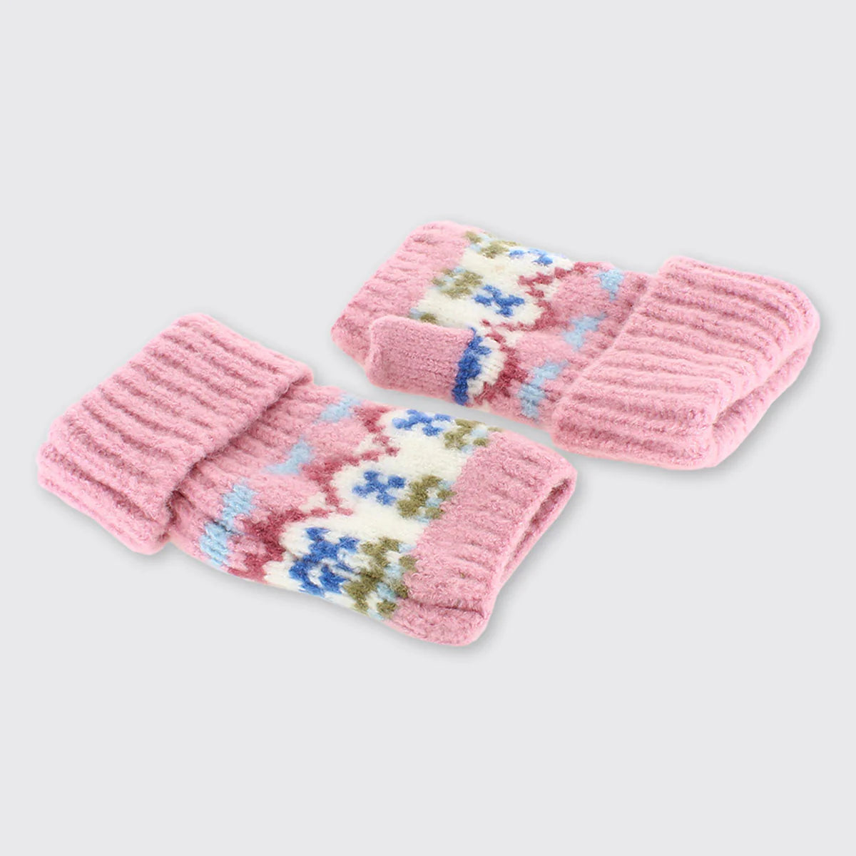Carla Fingerless Gloves Pink