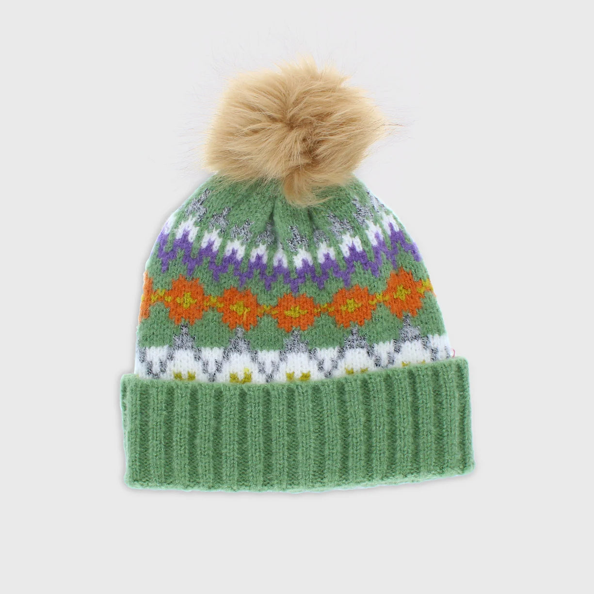 Carla Bobble Hat Green