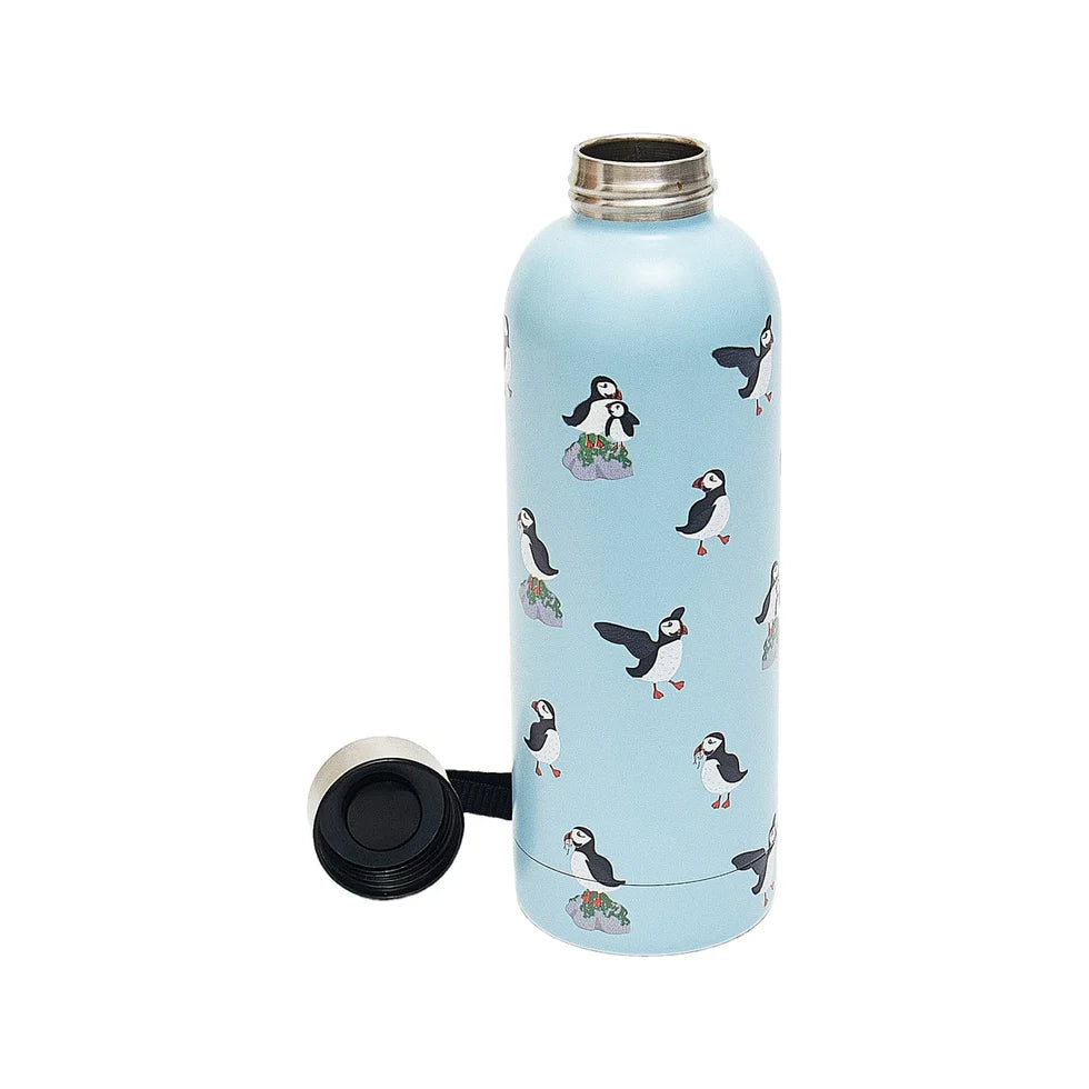 Eco Chic Thermal Bottle Multi Puffin