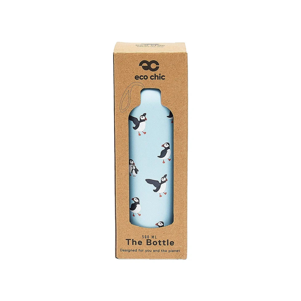 Eco Chic Thermal Bottle Multi Puffin