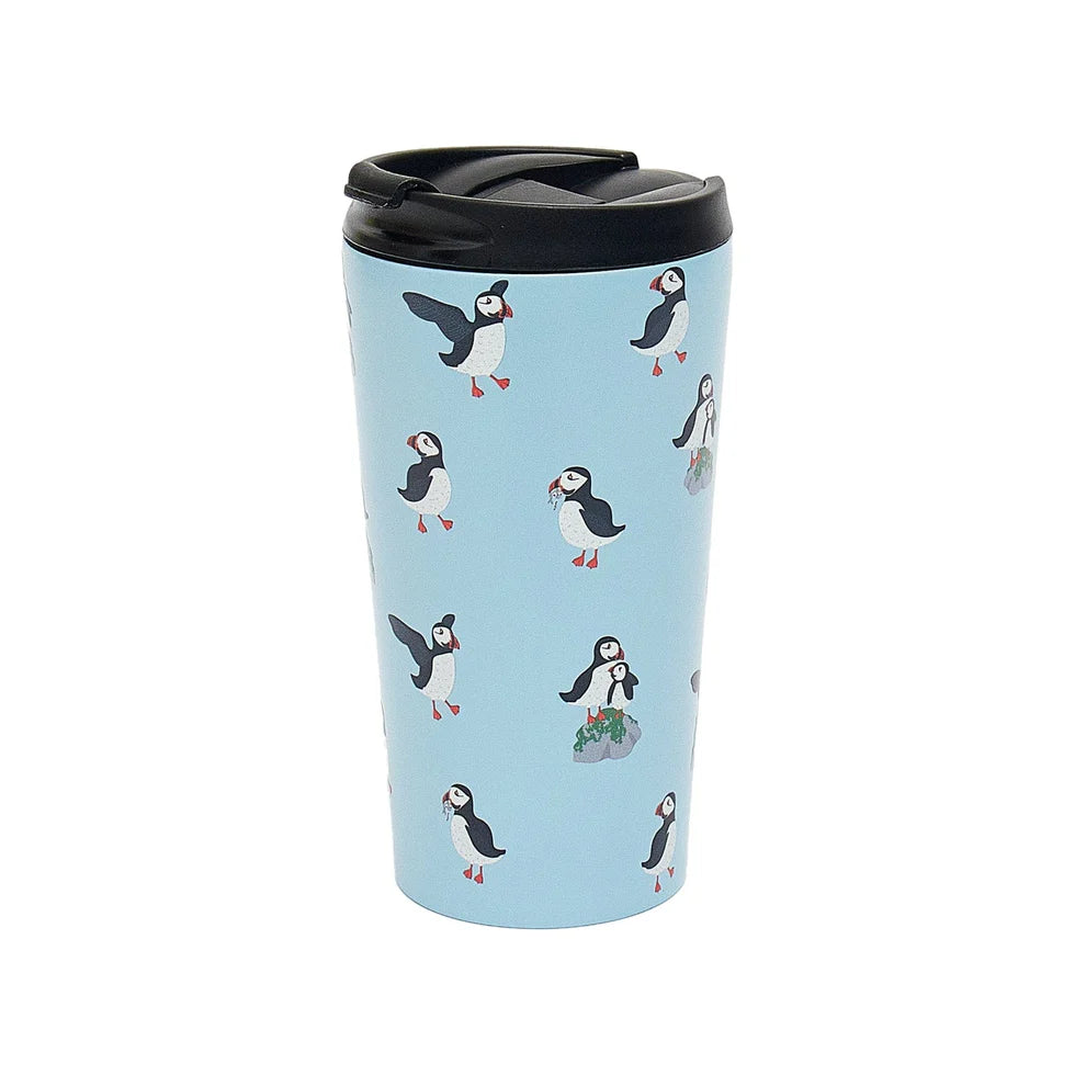 Eco Chic Thermal Coffee Cup Multi Puffin