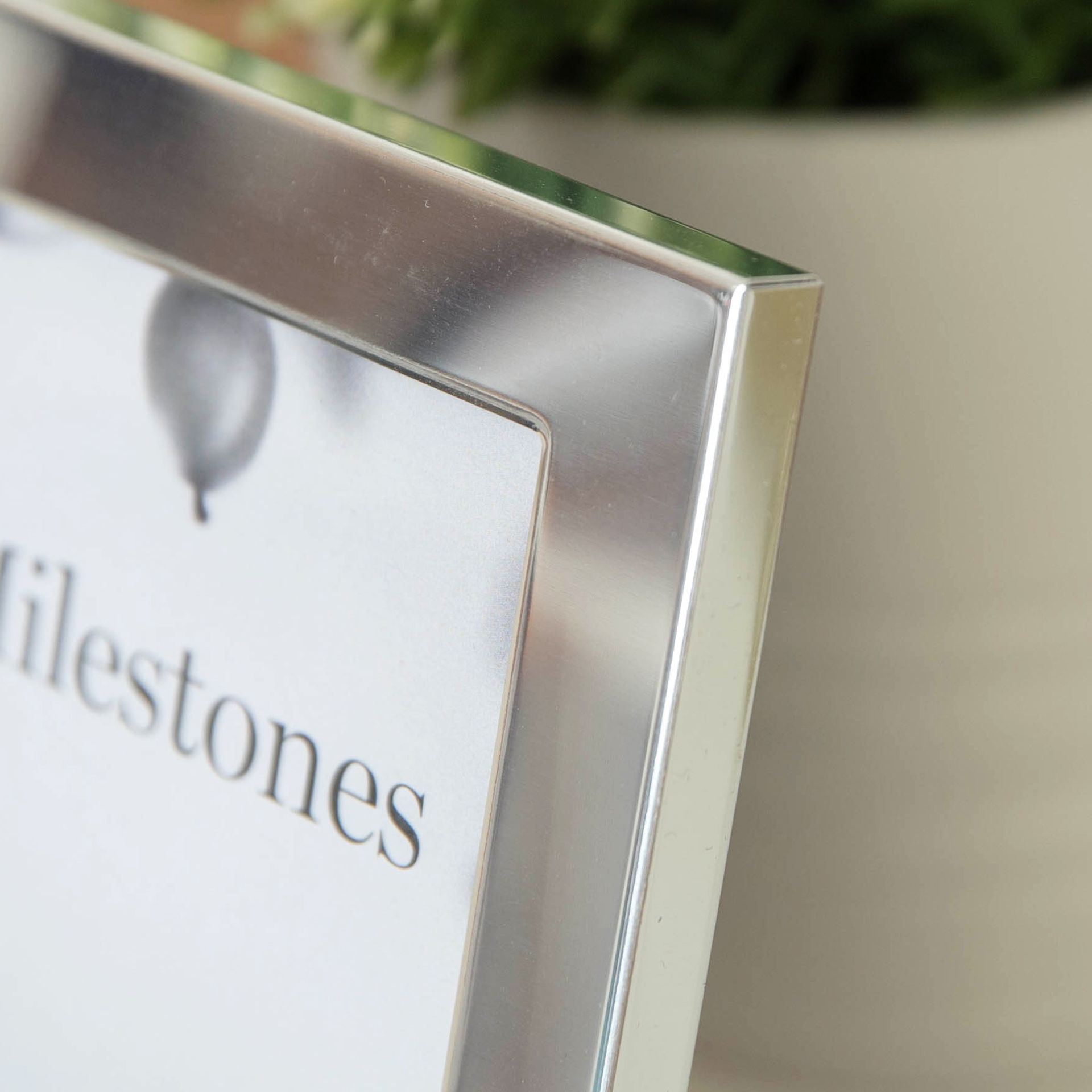 Milestones Aluminium Photo Frame with 3D Number 6" x 4" - 21