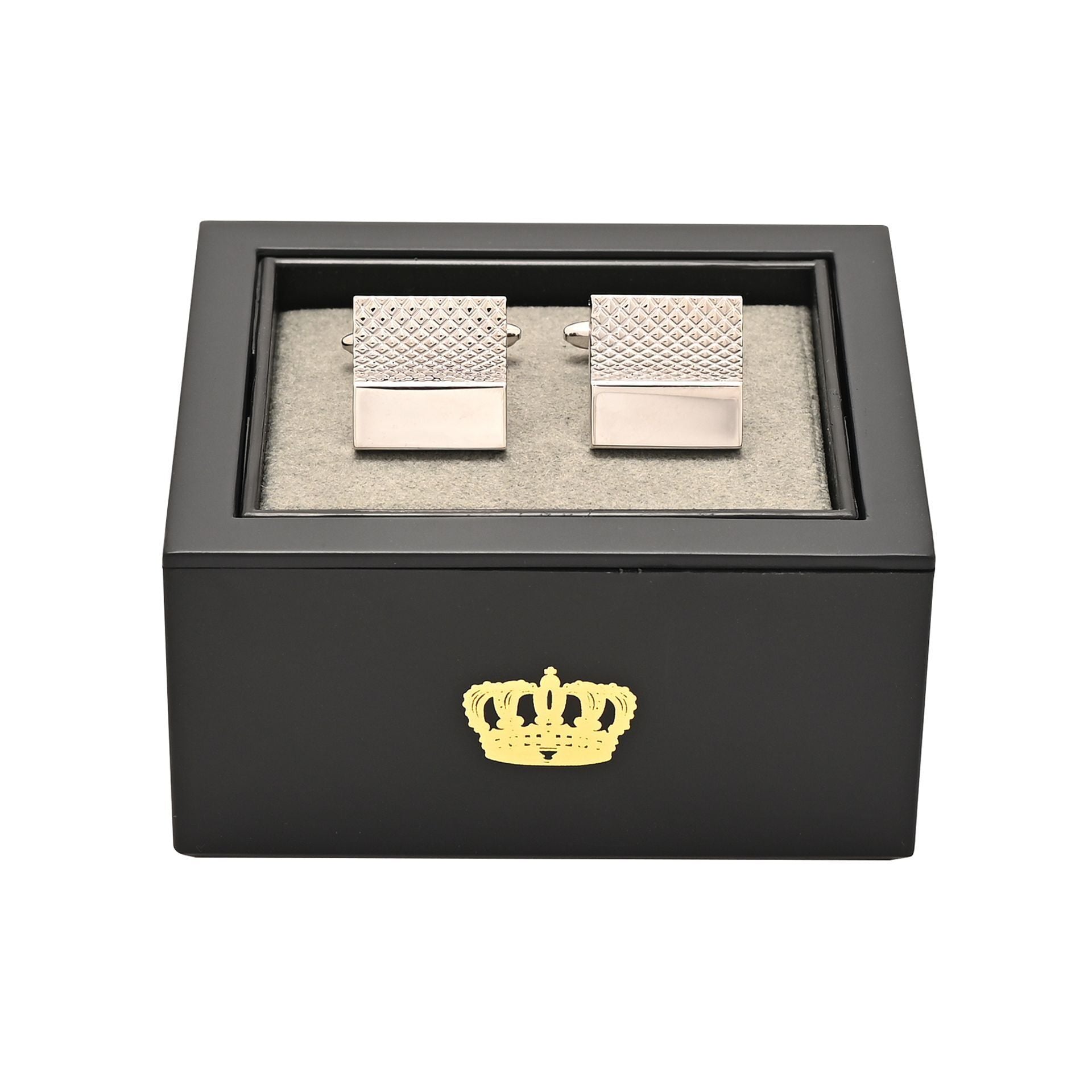 Harvey Makin Criss-Cross Square Cufflinks