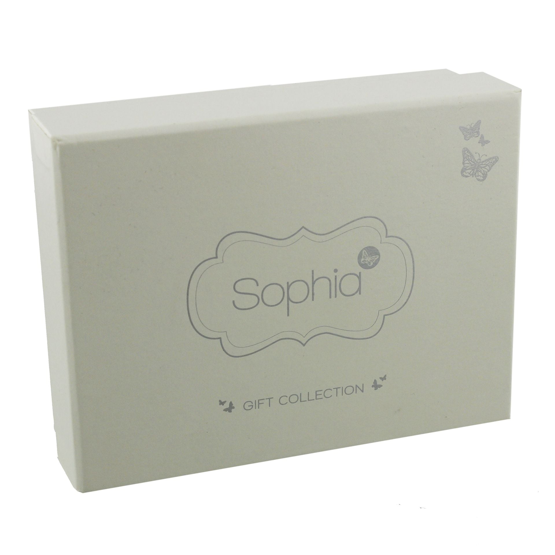 Sophia G/Boxed S/P Trinket Oblong/Wavy with feet