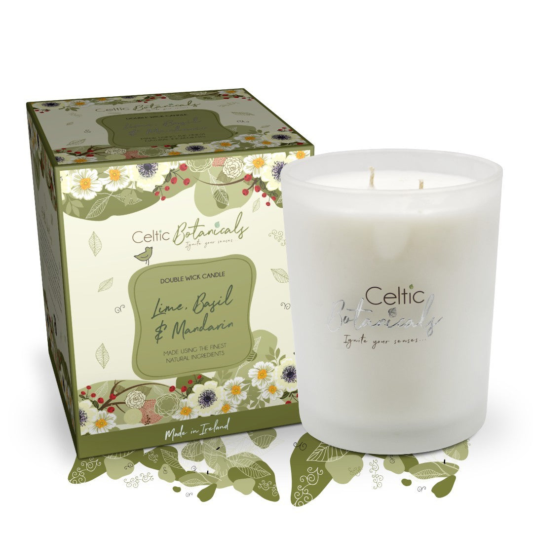 Lime, Basil & Mandarin Double Wick Candle