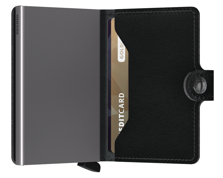 Secrid Original Miniwallet Black With Silver Front