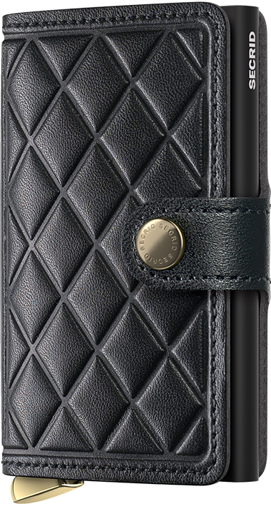 Secrid Black Premium Miniwallet Emboss Diamond Design