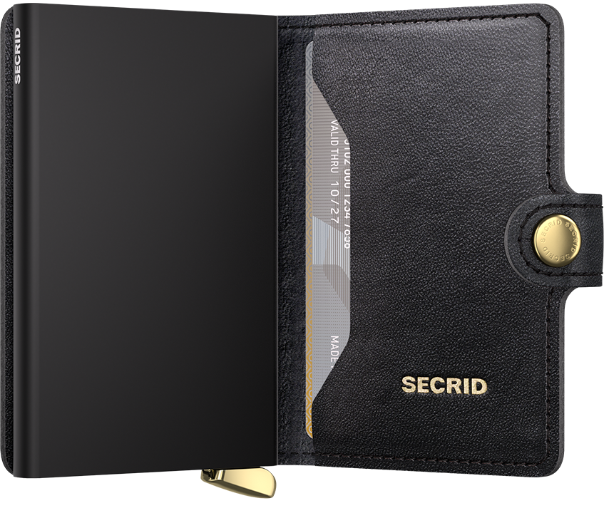 Secrid Black Premium Miniwallet Emboss Diamond Design